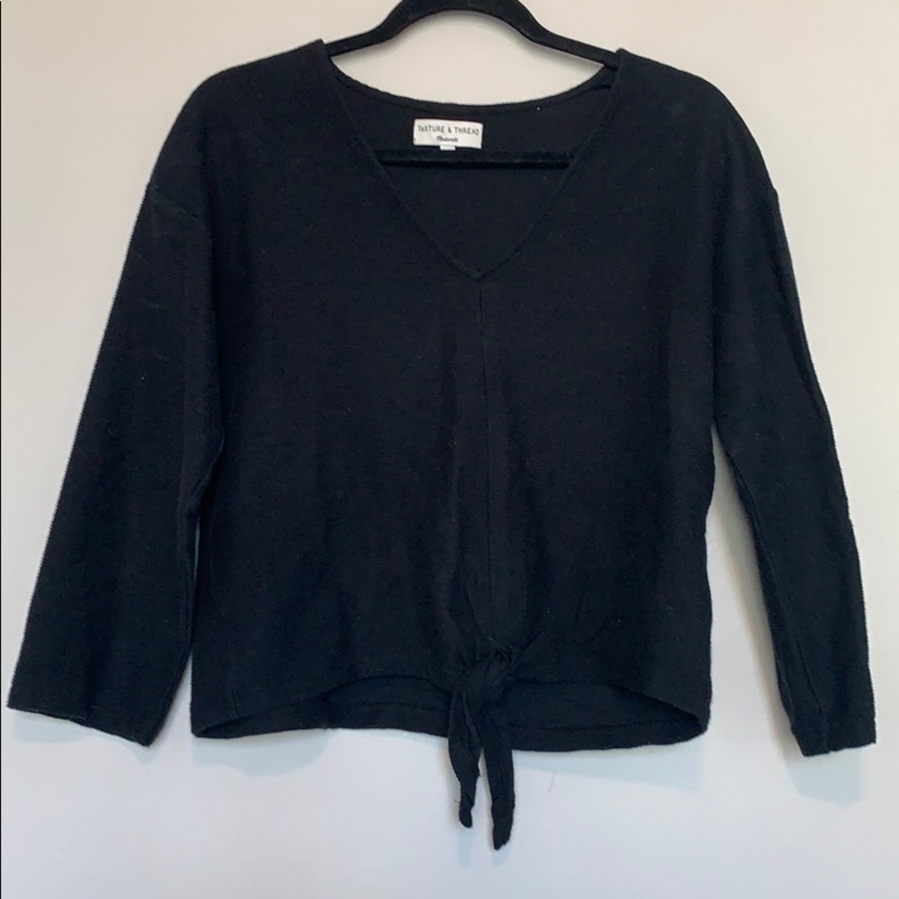 Madewell large Texture & Thread black long sleeve